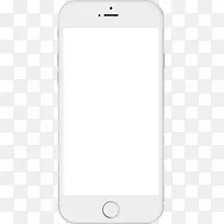白色苹果手机平面