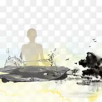 中国风瑜伽装饰