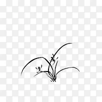 草 水墨画 中国画