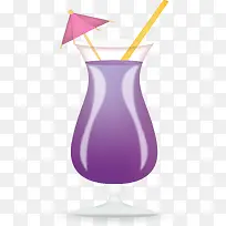 紫色精美夏天果汁