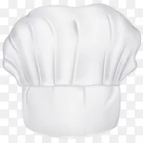 手绘白色厨师帽
