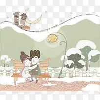 女孩插画