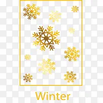 金色雪花花纹