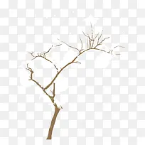 矢量元素冬季树木素材