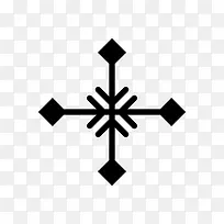 四边雪花图标