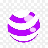 紫色彩球