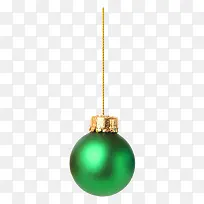 深绿色圣诞彩球