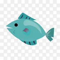 卡通海洋生物鱼文艺风海报设计
