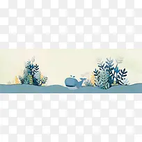 动漫鲸鱼式承接页