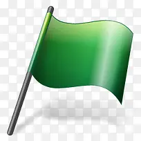 绿色小旗帜图标2