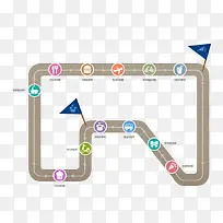 卡通跑道