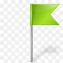 绿色的旗帜图标