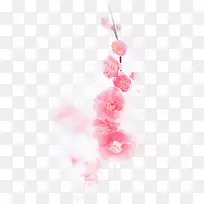 粉色模糊花朵创意