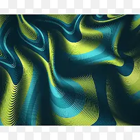 绿色流苏矢量设计