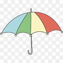 彩色手绘雨伞