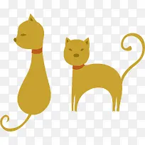 手绘矢量猫咪