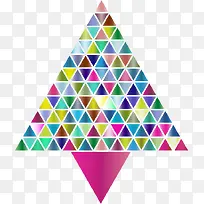 多色三角形图案