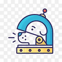 卡通扁平狗图标