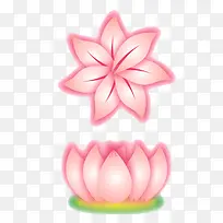 粉色花朵