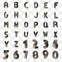 艺术字母数字