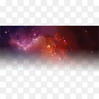 中秋节紫粉色天空