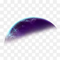 紫色梦幻天空地球