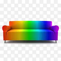 彩虹色沙发