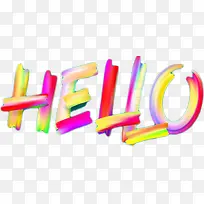 hello彩虹艺术字