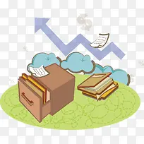 办公用品矢量图