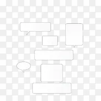 矢量白色信息框对话框