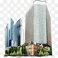 高楼大厦城市环境建设图片