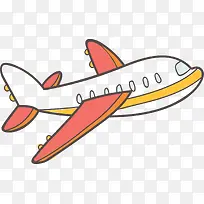 卡通彩色旅游飞机