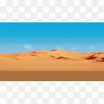 沙漠蓝天背景素材