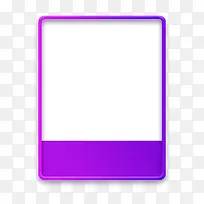 紫色方形电商边框
