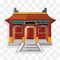 卡通古建筑