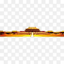 高清金黄色效果建筑物