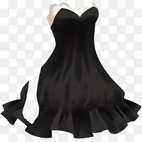 黑色漫画性感裙子
