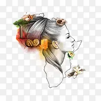 人物手绘插画