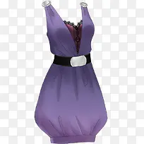 紫色裙子图片