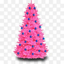 圣诞节粉红色圣诞树