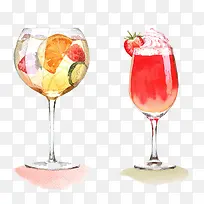 手绘鸡尾酒