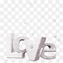 立体英文字母love