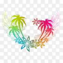 炫彩椰树
