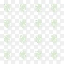 矢量绿色小清新花纹