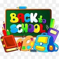 back to school艺术字