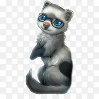戴眼镜的猫咪