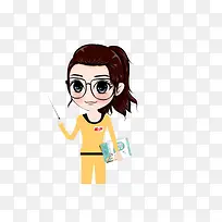 卡通女教师
