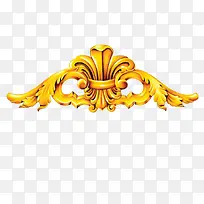 欧式金色花纹