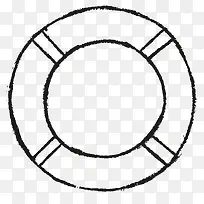 手绘线条圆圈图案