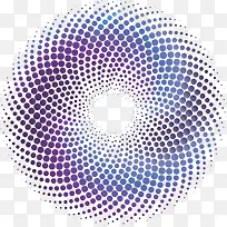 紫色圆圈矢量图
